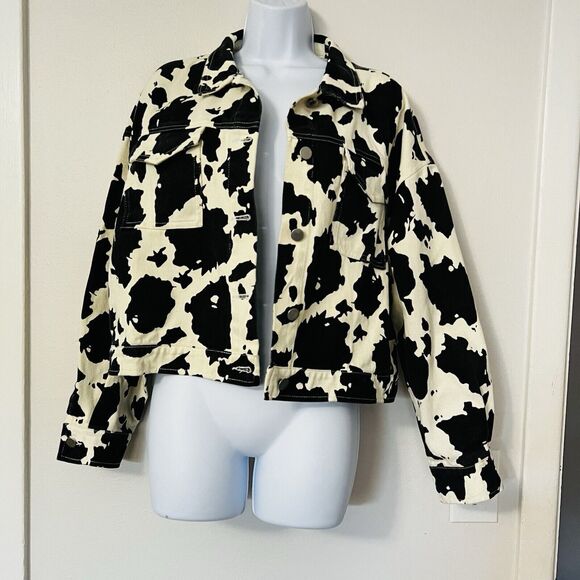 Fur Contrast Trim Collared Denim Jacket - Le Lis